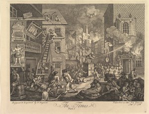 The Times, tavle 1 af William Hogarth