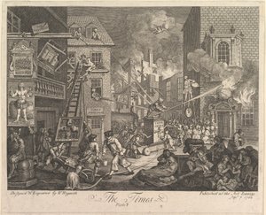 The Times, planche 1 af William Hogarth