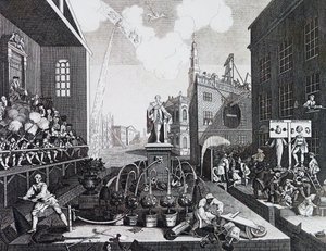 Tiderne. Tavle II 1762, af William Hogarth af William Hogarth