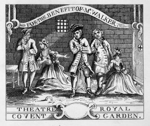 Theatre Royal, Covent Garden af William Hogarth