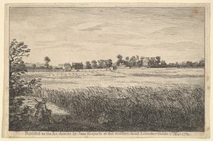 Udsigt over Ranbys House, 1. maj 1781. af William Hogarth