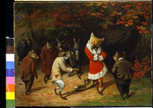Hans Majestæt modtager (olie på lærred) af William Holbrook Beard