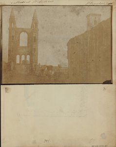 The East Gable and South Aisle of St. Andrews Cathedral with St. Regulus Tower, from the Northwest. af William Holland Furlong