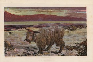 Syndebukken (farvelitografi) af William Holman (after) Hunt
