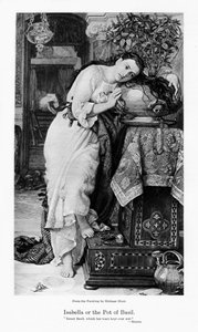 Isabella og gryden med basilikum, c1867 af William Holman Hunt
