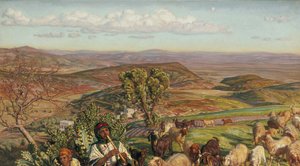 Esdraelon-sletten fra Højderne over Nazareth, 1800-tallet af William Holman Hunt