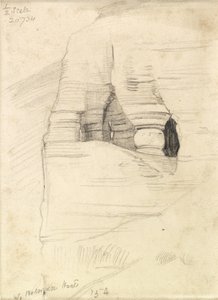 Klipper ved Wady Zuara, Det Døde Hav, 1854 af William Holman Hunt