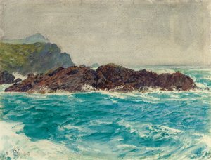 Den korniske kyst af William Holman Hunt