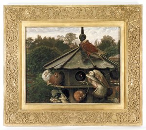 Festivalen St. Swithin eller Dueslag, 1866-75 af William Holman Hunt