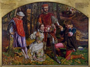 To herrer fra Verona, 1850-1851. af William Holman Hunt