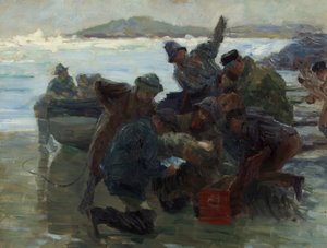 Skitse til Cast Up by the Sea, ca. 1895 (olie på lærred)