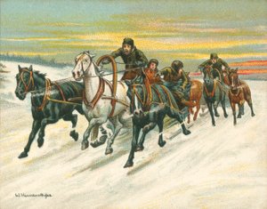Races Historiske og Moderne, Russiske Slædeløb (chromolitho)