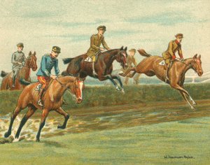 Racer historiske og moderne, tårnjagter for allierede officerer (chromolitho)