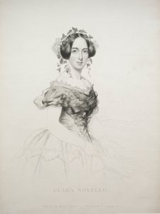 Clara Novello, 1852. af William Humphreys