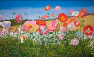 Valmuer (olie om bord) af William Ireland
