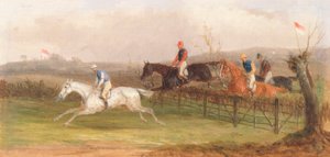 Steeplechasing: The Hurdle af William J. Shayer