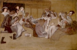 The Eve of Martyrdom (olie på lærred) af William James (attr. to) Grant