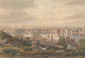 Baltimore fra Federal Hill, udgivet 1831.
