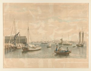 Boston. / Fra Skibshuset, vestenden af Orlogsværftet af William James Bennett