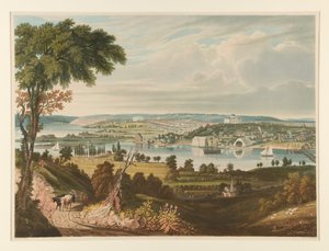 Washington set fra den anden side af flådeværftet af William James Bennett