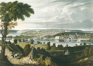 Byen Washington set fra den anden side af Navy Yard af William James Bennett