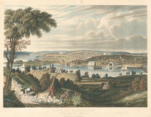 City of Washington: Fra hinsides Navy Yards af William James Bennett after George Cooke