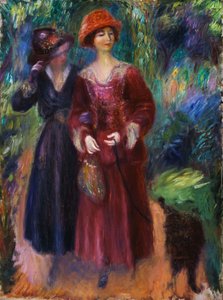 En gåtur i parken af William James Glackens