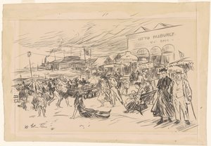 Coney Island Boardwalk af William James Glackens