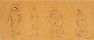 Fem figurer af William James Glackens