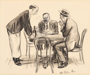 Aldrig mere, bemærkede han dystert af William James Glackens