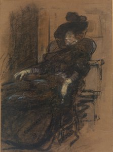 Siddende Kvinde af William James Glackens