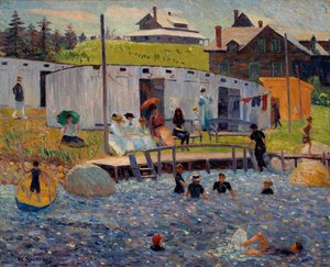 The Bathing Hour, Chester, Nova Scotia af William James Glackens