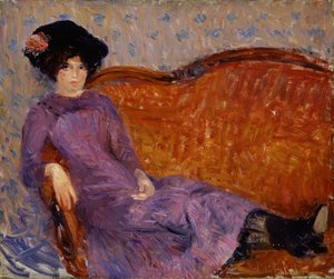 Den lilla kjole, 1908-1910. af William James Glackens