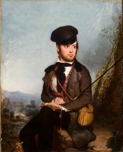 Lystfiskeren (portræt af Charles Lanman) 1846 (olie på lærred)