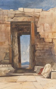 En døråbning i Akropolis, Athen af William James Muller