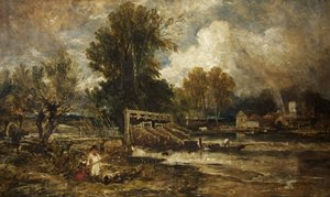 Ålebukke ved Goring af William James Muller