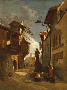 Italiensk Gadescene af William James Muller