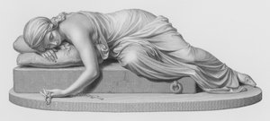 Beatrici Cenci, graveret af W Roffe fra skulpturen af Harriet Hosmer (gravering)