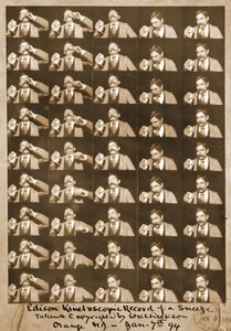 Edison kinetoskopisk registrering af et nys c.1894 bw-foto af William Kennedy Laurie Dickson