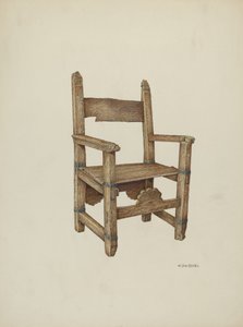 Sanctuary Chair, 1941. af William Kieckhofel