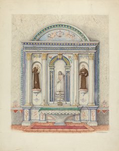 Sidealter, San Luis Rey Mission, 1941.