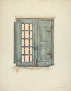 Vinduesskodder og detaljer, ca. 1939.