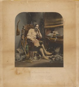 Don Quijote i sit arbejdsværelse af William Lake Price