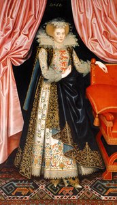 Sandsynligvis Elizabeth Cary, født Tanfield, ca. 1615 (olie på lærred) af William Larkin