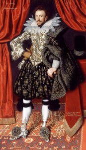 Richard Sackville ca. 1613 (olie på lærred) af William Larkin