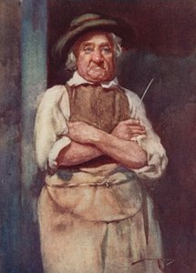 Illustration til The Deserted Village af Oliver Goldsmith (farve litho) af William Lee Hankey