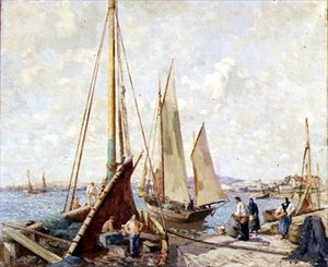 Le Touquet Havn af William Lee Hankey