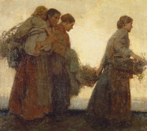 On the Dykes, ca. 1910 (olie på lærred) af William Lee Hankey