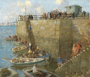 Lille håndværk, Concarneau (olie på lærred)