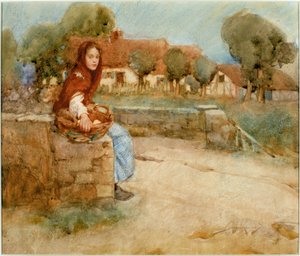 The Time was Young (blyant og akvarel ombord)
